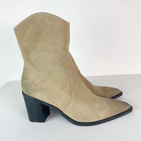 BP. NWOB Women's Surina Block Heel Western Western Boot Tan Size 11 - Picture 1 of 7